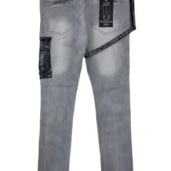 New Arrivals Focus Jeans - Rip & Repair Cargo - Lt. Grey - 3405C