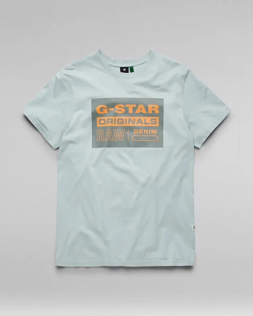 G-Star T-Shirt - Originals Logo - Synthetic Blue - D19863 1 G-Star T-Shirt - Originals Logo - Synthetic Blue - D19863