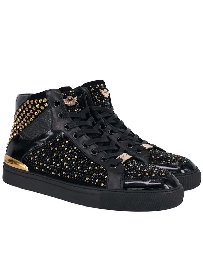 Ferrari Massari Shoes - Patent Soldier - Gold 1 Ferrari Massari Shoes - Patent Soldier - Gold