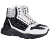 Ferrari Massari Shoes - Soldier Drip - Black And White