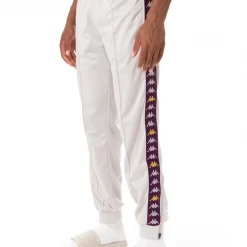 Kappa Tracksuit - 222 Banda Dullo - Grey With Violet And Yellow - 3113L9W