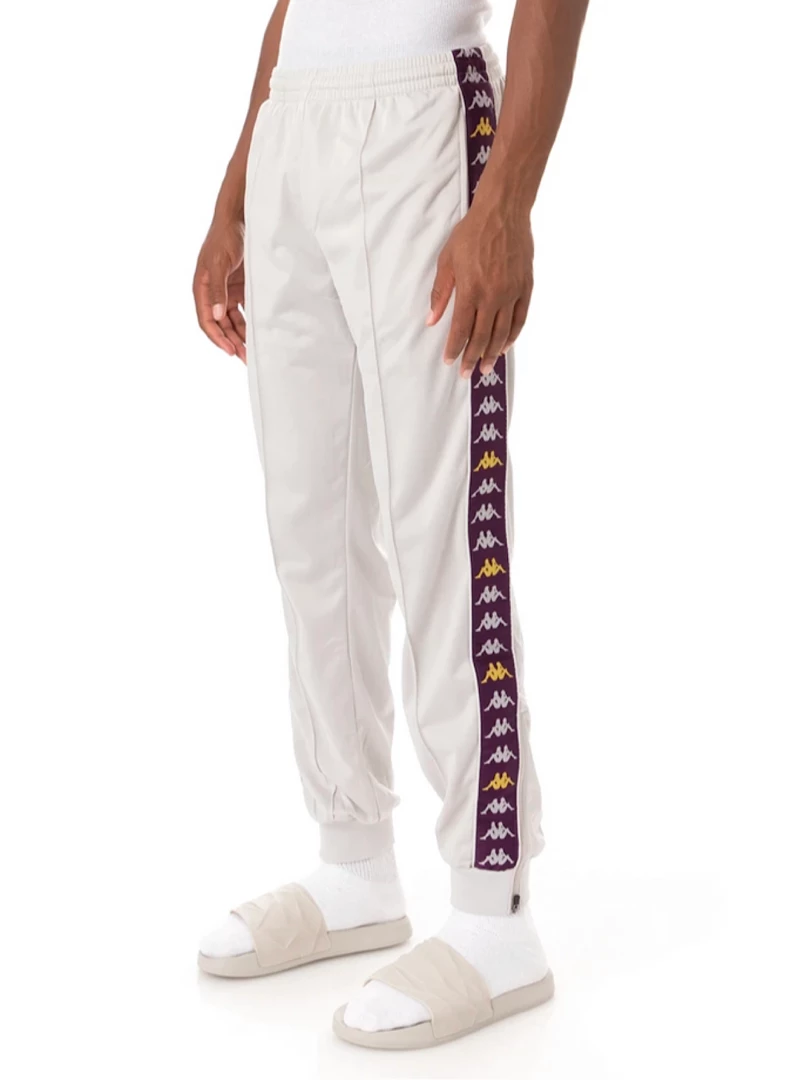 Kappa Tracksuit - 222 Banda Dullo - Grey With Violet And Yellow - 3113L9W 2 Kappa Tracksuit - 222 Banda Dullo - Grey With Violet And Yellow - 3113L9W