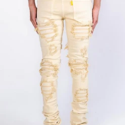 Shop All Pheelings Jeans - Seize The Day Flare Stack - Cream - PH-SS22-82