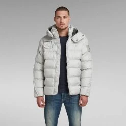 G-Star Jacket - G-Whistler Padded Puffer - Oyster Blue - D20100