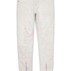 Purple-Brand Jeans - Center Front Hem Zip - White - P002-WHFZ222 Shop All