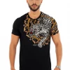 Shop All George V T-Shirt - Chain Cheetah - Black - GV-2350