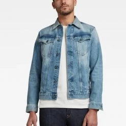 Shop All G-Star Jacket - Slim - Sun Faded Stone - D11150