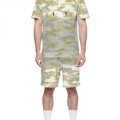 Elevenparis Short Set - Army - Leaf Green Camo - 22S1SW01