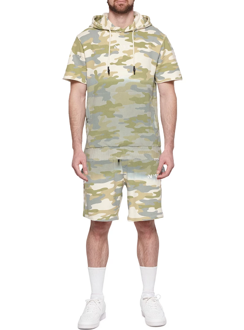 Elevenparis Short Set - Army - Leaf Green Camo - 22S1SW01 1 Elevenparis Short Set - Army - Leaf Green Camo - 22S1SW01
