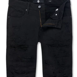 Jordan Craig Shorts - Shredded Denim - Jet Black - J3186SA Shop All