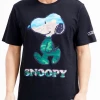 Peanuts T-Shirt - Snoopy Outdoors - Black - PN10139