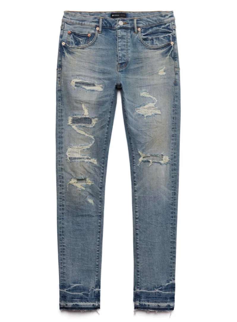 Purple-Brand Jeans - Light Indigo Vintage - P001 1 Purple-Brand Jeans - Light Indigo Vintage - P001