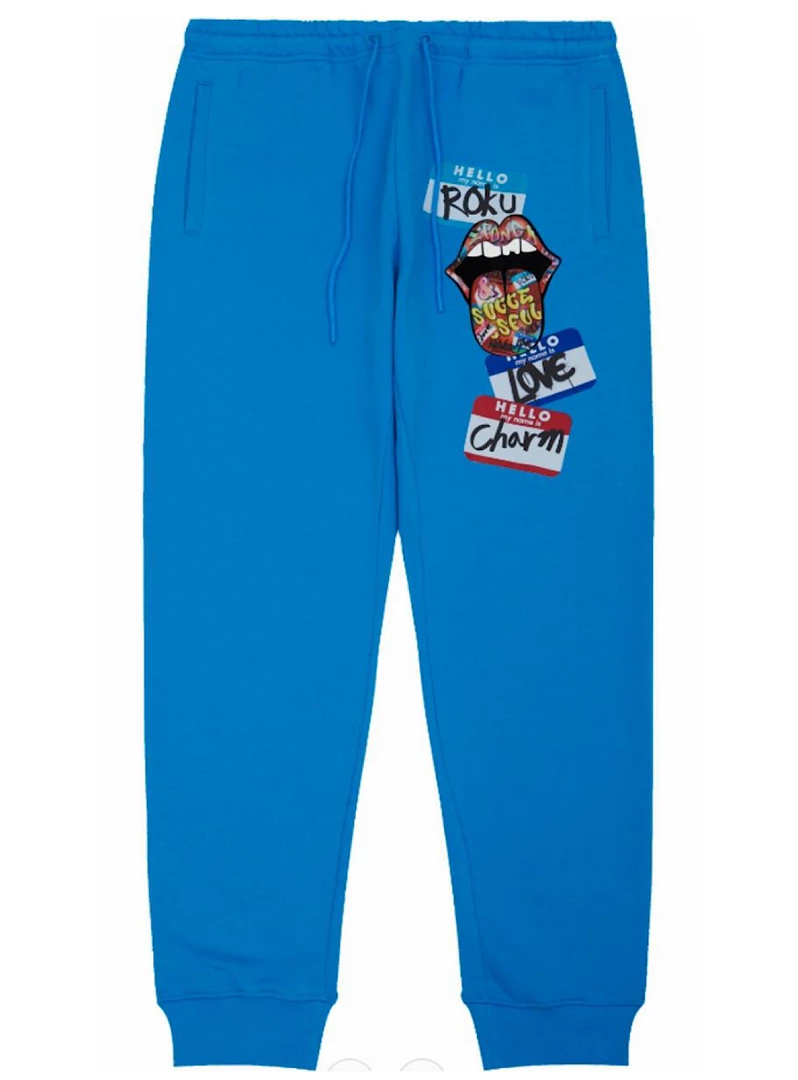 Roku Studio Sweatpants - Stoned & Successful - Blue - RK4480657 1 Roku Studio Sweatpants - Stoned & Successful - Blue - RK4480657