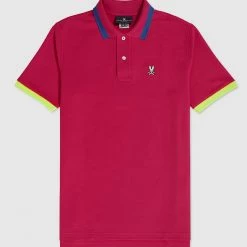 Psycho Bunny Polo - Hayfield Sport Polo - Pink Raspberry - B6K896N1PC