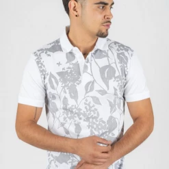Platini T-Shirt - Floral Polo - White - JPS8329 Shop All