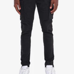 Copper Rivet Jeans - Utility Cargo - Black - 133204