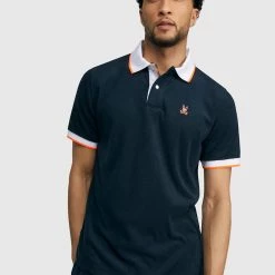 Psycho Bunny - Greyson Terry Polo - Navy - SP22 - B6K305S1CO Shop All