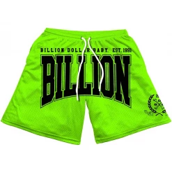 Billion Dollar Baby Shorts - Seal - Lime Green Shop All