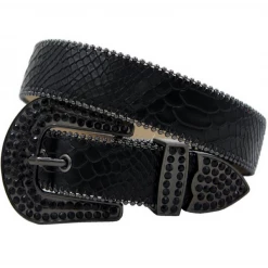 Shop All DNA Belt - Plain Snakeskin - All Black
