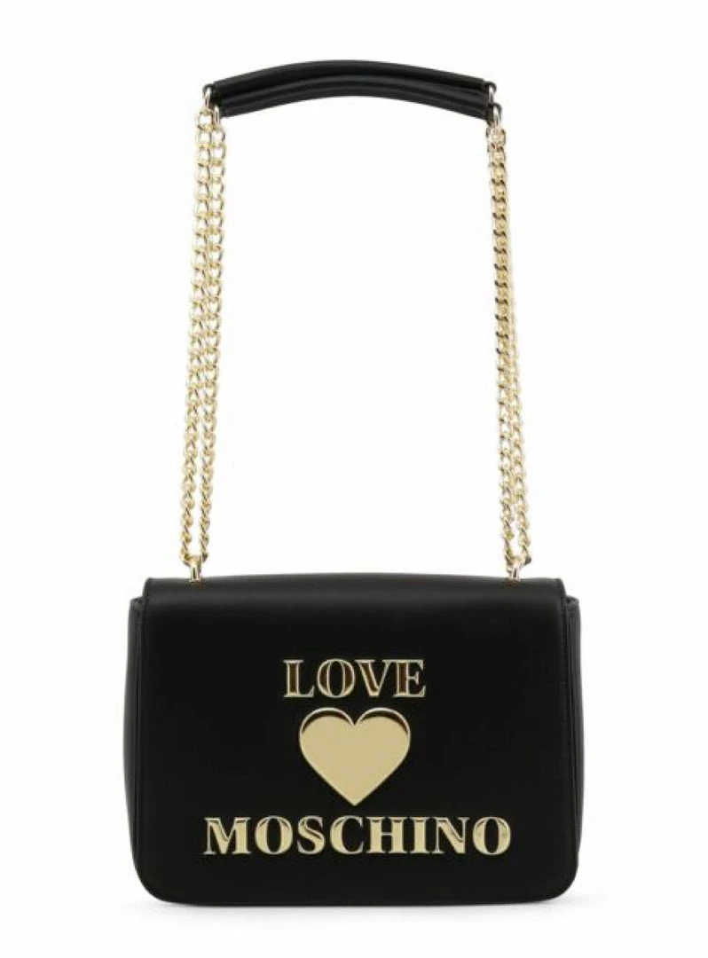 Shop All Moschino Bag - Flap Logo Medium - Black - JC4052PP1DLF000 1 Shop All Moschino Bag - Flap Logo Medium - Black - JC4052PP1DLF000
