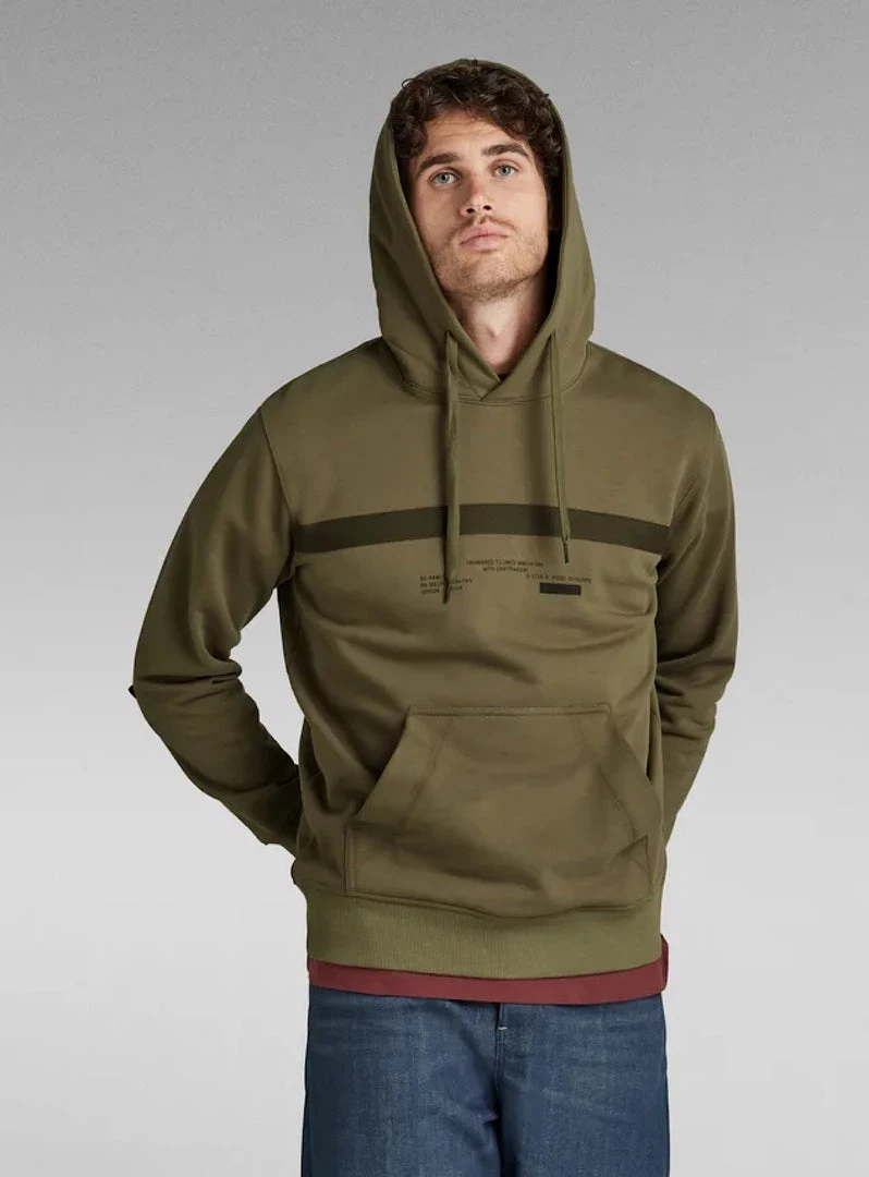 Shop All G-Star Hoodie - Tape - Cavalry - D20685 1 Shop All G-Star Hoodie - Tape - Cavalry - D20685