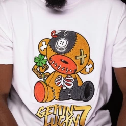 Shop All Fat Guap T-Shirt - Lucky 7 Patch - White - T21981S