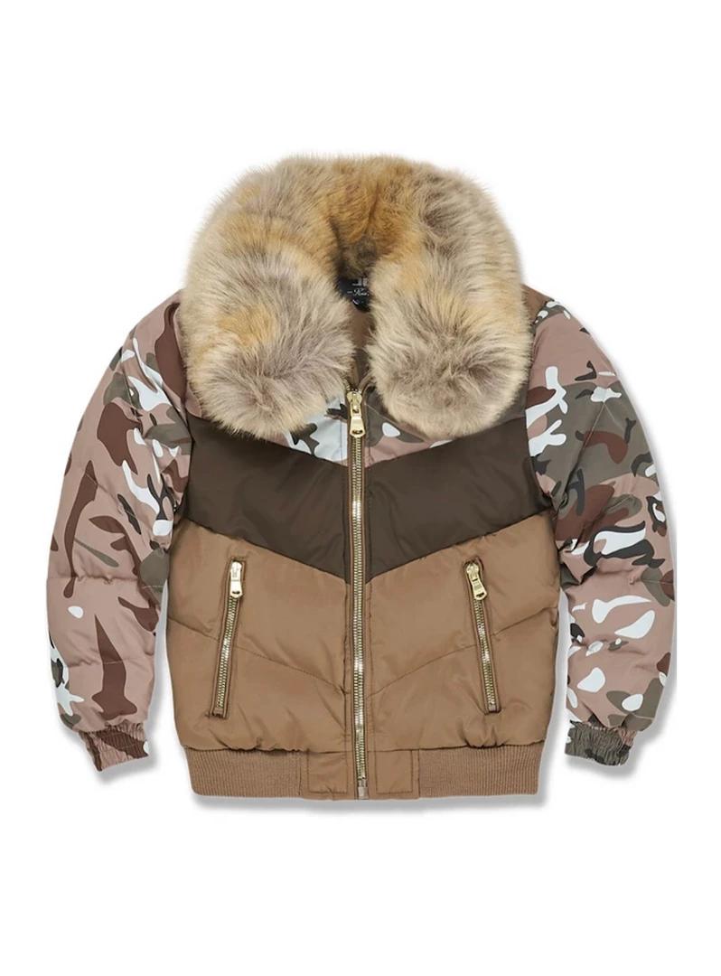 Jordan Craig Kids Jacket - Blocked Puffer - Scorpio Camo - 91548K Shop All 1 Jordan Craig Kids Jacket - Blocked Puffer - Scorpio Camo - 91548K Shop All