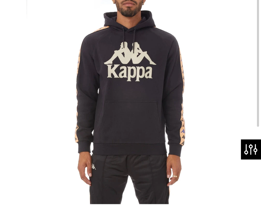 Kappa Sweatsuit - 222 Banda Hurtado - Black With Orange And Blue - 311E1TW Shop All 4 Kappa Sweatsuit - 222 Banda Hurtado - Black With Orange And Blue - 311E1TW Shop All