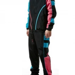 Rebel Minds Tracksuit - Full Zip Nylon - Black - 121-812