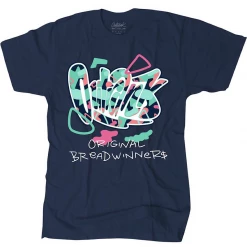 Shop All Outrank T-Shirt - Original Bread Winners - Navy - QS442