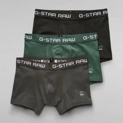 G-Star Underwear - Classic Trunk 3-Pack - Grey With Asfalt And Jungle - D05095 Shop All