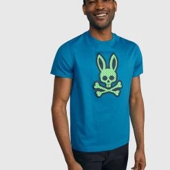 Shop All Psycho Bunny T-Shirt - Jordan Mesh - Blue Clay - SP22 - B6U327S1PC