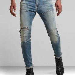 G-Star Jeans - 3D Zip Knee - Antic Faded Monaco Blue - D01252