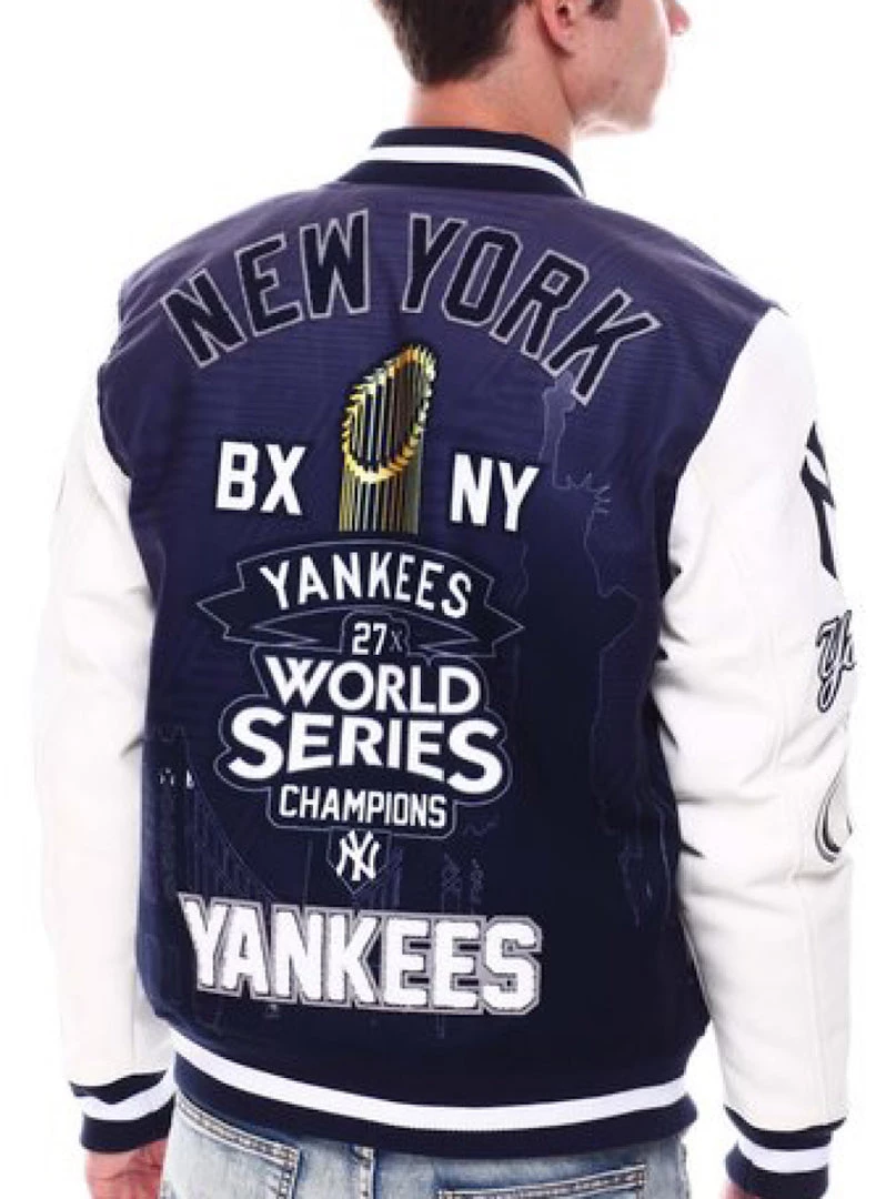 Pro Standard Jacket - New York Yankees - Navy And White - LNY632067 2 Pro Standard Jacket - New York Yankees - Navy And White - LNY632067