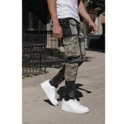 Shop All Copper Rivet Jeans - Rip & Camo Repair - Black And Camo - 133037