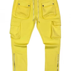 Motive Denim Track Pants - Cargo Track - Light Yellow - MT101 Shop All