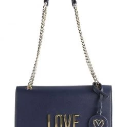 Moschino Bag - Flap Logo Chain - Navy - JC4099PP1DLJ020A Shop All