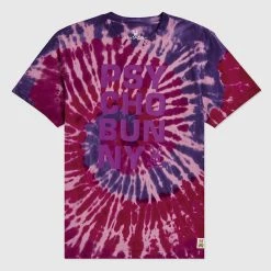 Psycho Bunny T-Shirt - Cranwich Tie Dye - Ultraviolet - B6U288P1PC Shop All