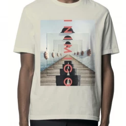 Shop All Inimigo T-Shirt - Illusion Portrait - Beige - ITS8115