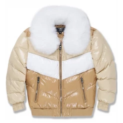 Jordan Craig Kids Jacket - Blocked Puffer - Sand - 91548K Shop All