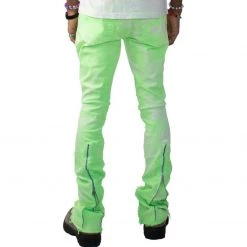 Majestik Jeans - Stacked Rips And Repair - Lime - DL2242 Shop All
