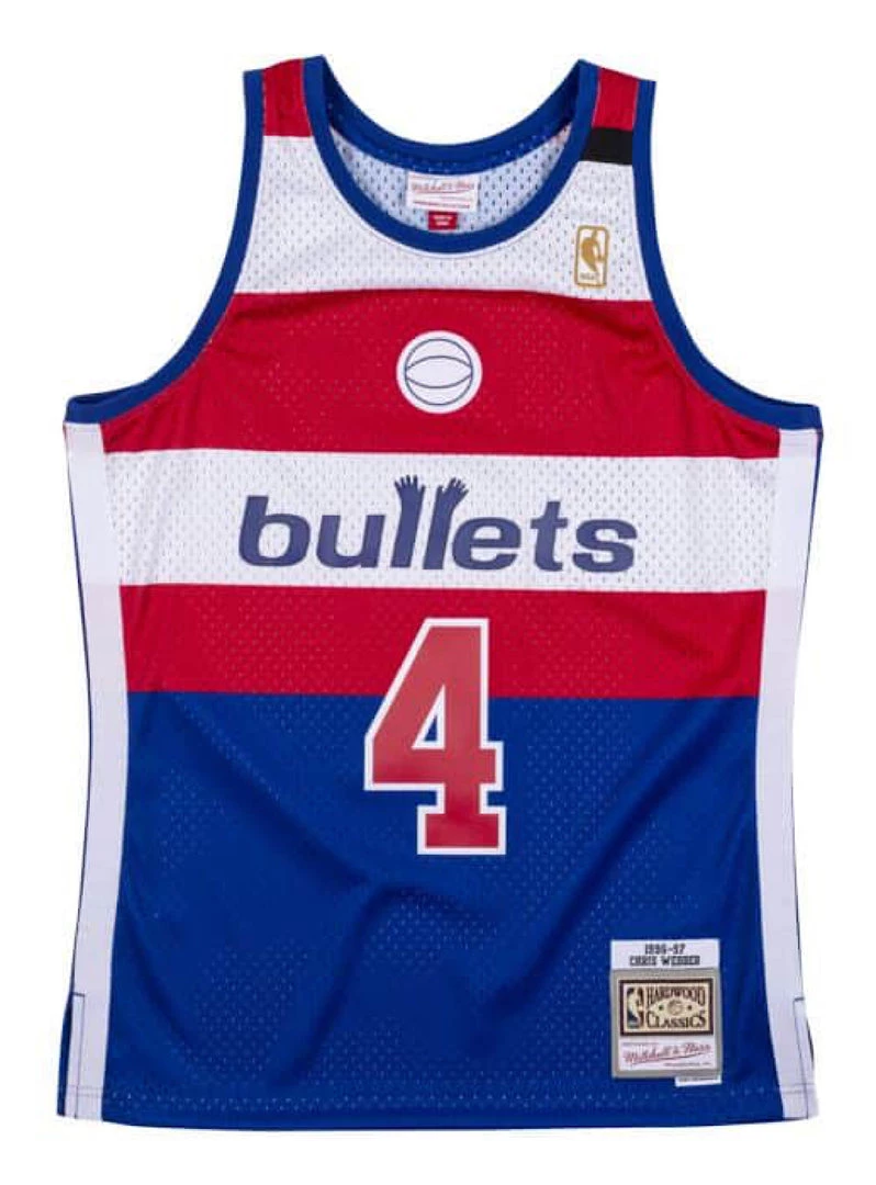 Mitchell & Ness Jersey - Bullets Chris Webber 4 - Red And Royal - SMJYCP19069 1 Mitchell & Ness Jersey - Bullets Chris Webber 4 - Red And Royal - SMJYCP19069