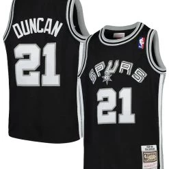 Mitchell & Ness Jersey - Spurs Tim Duncan 21 - Black - SMJYGS18208