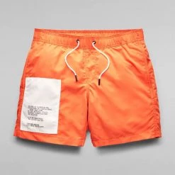 G-Star Swim Trunks - Dirik Patch - Signal Orange- D21126 Shop All