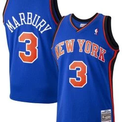 Mitchell & Ness Jersey - New York Knicks Marbury 3 - Royal Blue - SMJYGS18443 Shop All