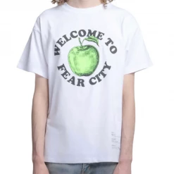 NEON DENIM BRAND Shop All Neon Denim T-Shirt - Fear City - White - STT001