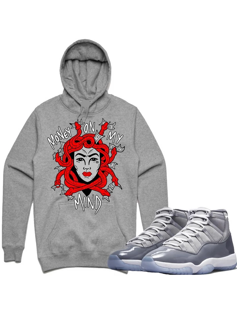 PG Apparel Hoodie - Medusa - Grey And Red Shop All 1 PG Apparel Hoodie - Medusa - Grey And Red Shop All