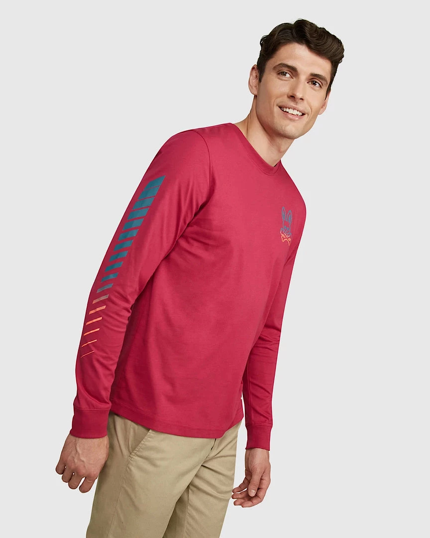 Psycho Bunny Shirt - Egremont - Cranberry - B6T218Q1FT Shop All 2 Psycho Bunny Shirt - Egremont - Cranberry - B6T218Q1FT Shop All