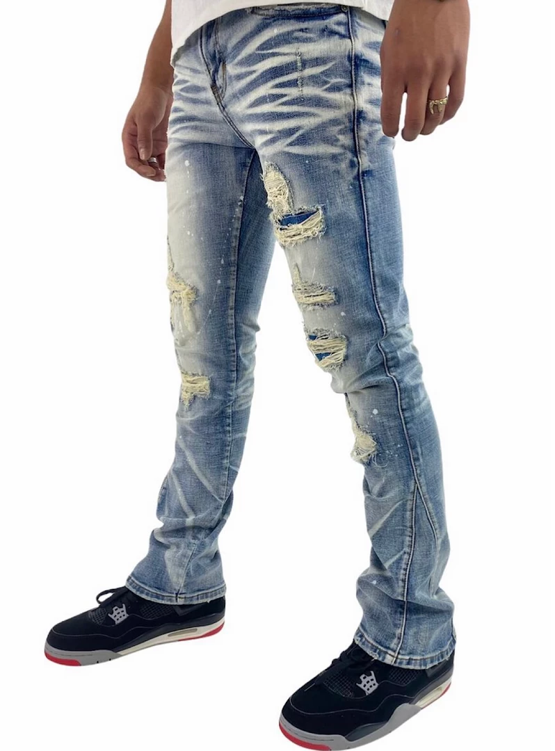 Shop All Preme Jeans - Distressed - Indigo - PR-WB-936 2 Shop All Preme Jeans - Distressed - Indigo - PR-WB-936