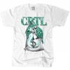 Capital Denim T-Shirt - Secure The Bag - White - CPTLT17